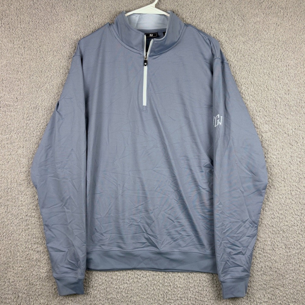 FootJoy 1/4 Zip Pullover Mens Medium Performance Golf Sweatshirt Stretch Nylon